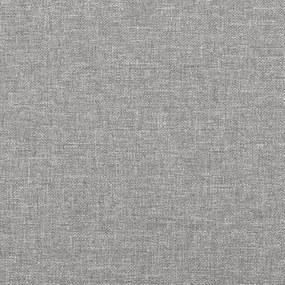 Cama com molas/colchão 120x200 cm tecido cinza-claro
