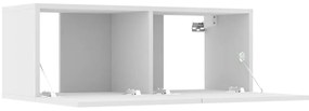 Móveis TV 2pcs 80x30x30cm derivados de madeira branco