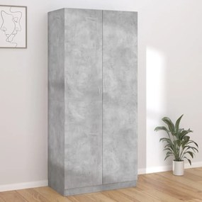 Roupeiro 90x52x200 cm derivados de madeira cinzento cimento