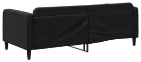 Sofá-cama 90x190 cm tecido preto