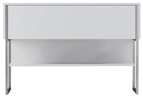 Cômoda Luxe – Prata e Branco – 120 x 80 x 30 cm