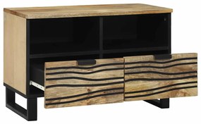Armário de TV - 70x33.5x46 cm, Madeira de Mangueira Maciça