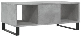 Mesa de centro 90x50x36,5 cm derivados madeira cinzento cimento