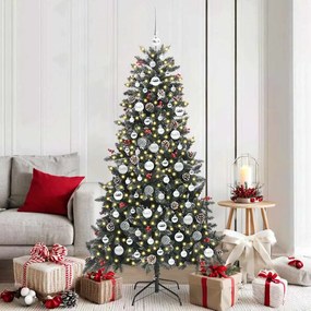 vidaXL Árvore de Natal Artificial Verde 180 cm PVC, Plástico e Aço