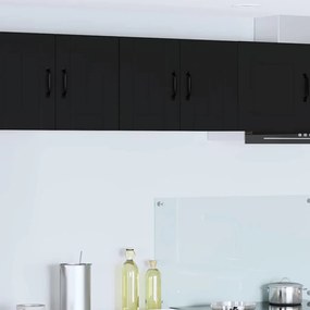vidaXL Armário de cozinha suspenso com porta Preto 60 x 31 x 40 cm