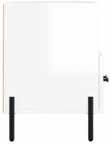 Móvel de TV 80x36x50 cm derivados de madeira branco brilhante