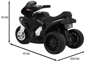 Mota elétrica para crianças 6V BMW S1000 RR MINI 1 a 3 anos Preta