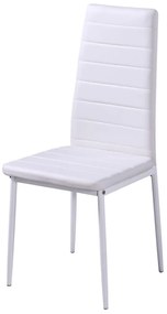 Conjunto mesa de jantar 7 pcs preto e branco