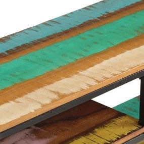 Móvel de TV 130x30x45 cm madeira recuperada maciça
