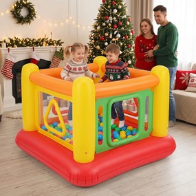 Parque Infantil Insuflável 3 em 1, 160 x 160 x 125 cm, PVC Reforçado, Multicolor 1