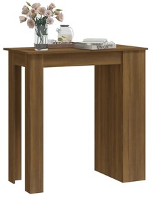 Mesa de Bar Amber com 3 Prateleiras de 102 cm - Castanho - Design Mode