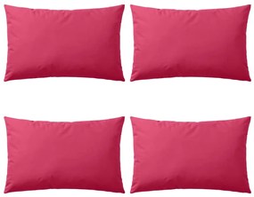 132297 vidaXL Almofadas para exterior 4 pcs 60x40 cm rosa