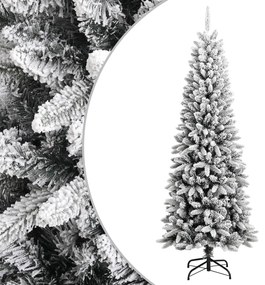 vidaXL Árvore de Natal artificial com neve PVC & PE 240 cm