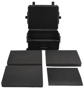 Mala de viagem portátil 62,5x50x28,5 cm PP preto