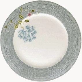 Pratos de jantar em porcelana Midnight Pinstripe, conjunto de 4