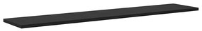 Prancha de Estante para Livros 4 pcs Preto 100 x 40 x 1.5cm