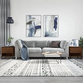 vidaXL Mesas centro 2 pcs 50x46x50 cm deriv. madeira carvalho castanho