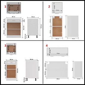 8 pcs conj. armários de cozinha contraplacado branco brilhante