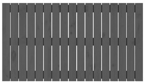 Cabeceira de parede 108x3x60 cm madeira de pinho maciça cinza
