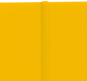 Painel de parede 12 pcs 60x30 cm veludo 2,16 m² amarelo