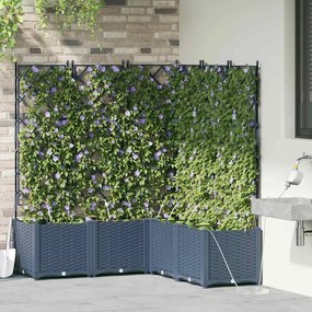 Jardineiras de Jardim 1 pc Cinzeto 120 x 120 x 142 cm Plástico