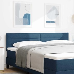 Cabeceira vidaXL Design Linhas Azul 180 cm Tecido