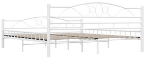 Estrutura de cama 180x200 cm metal branco