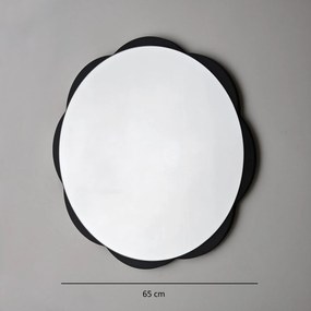 Espelho Fiore – Preto – 65 cm x 65 cm