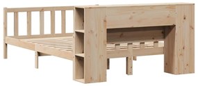 Cama com estante sem colchão 120x190 cm pinho maciço