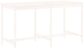 9 pcs conjunto de bar para jardim pinho maciço branco