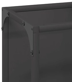 Suporte para lenha 25x25x80 cm aço laminado a frio preto