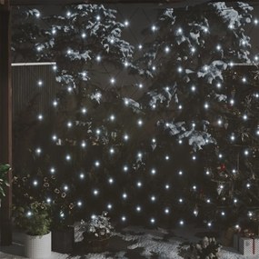 vidaXL Rede luzes de natal 4x4 m 544 luzes LED int/ext branco frio