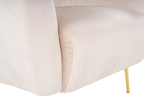 Cadeira Wing Eses – Bege – 70x82x82 cm