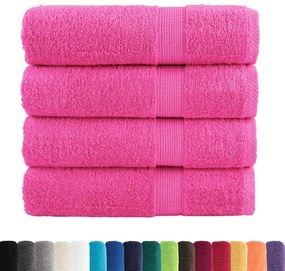 Toalhas de banho premium SOLUND 4 pcs 70x140cm 600 gsm rosa