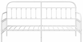 Estrutura de Cama Dia vidaXL Branca 80x200 cm Aço