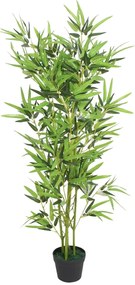 Planta bambu artificial com vaso 120 cm verde