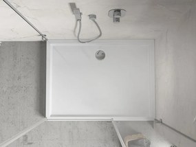 Mexen Flow+ base de duche retangular 80 x 70 cm, branco brilhante - 46R107080H
