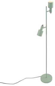 Candeeiro de pé moderno verde 2 luzes - Stijn Moderno