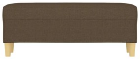 Banco 100x35x41 cm tecido castanho