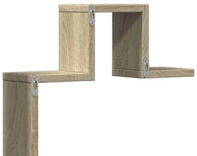 Estante parede 104,5x10x43 cm derivados madeira carvalho sonoma
