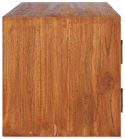Armário de parede para TV 180x30x30 cm madeira de teca maciça