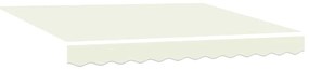 Toldo Retrátil Creme e Branco 250x200 cm 250 x 200 cm 2,5 x 2 m