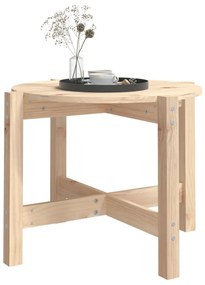 Mesa de centro Ø 62,5x45 cm madeira de pinho maciça