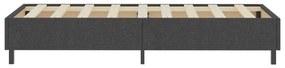 Cama boxspring 100x200 cm tecido cinzento