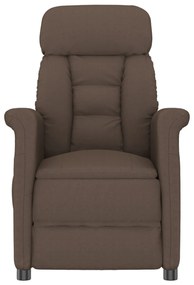 Poltrona reclinável vidaXL Castanha