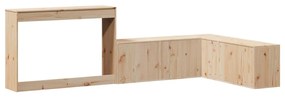 Mesa de cabeceira com secretária 232x112x75 cm pinho maciço