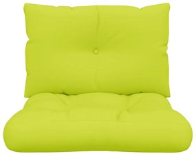 Almofadões para móveis de paletes 2 pcs tecido verde brilhante