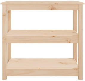 Mesa consola 80x40x74 cm madeira de pinho maciço