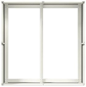 Vaso/floreira 80x80x40 cm aço laminado a frio branco