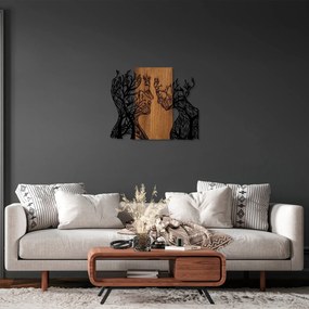 Acessório Decorativo de Parede Tree Woman And Man – Nogueira/Preto – 5